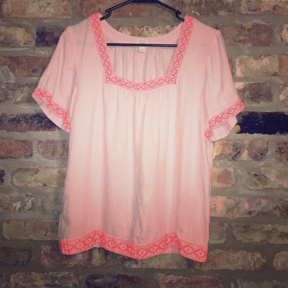 JCrew hot pink tunic top